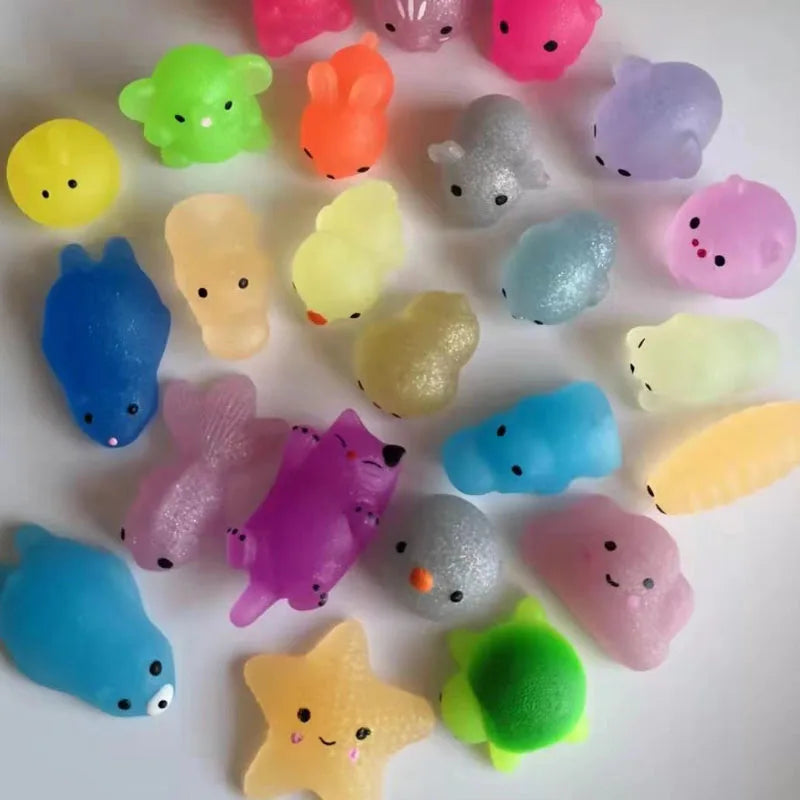 Mochi Squishy Glitter Animal  Stress Toy