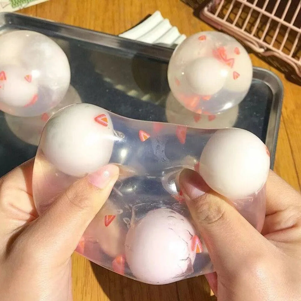 Sweet & Crunchy Zen: Tangyuan Balls Squishy Toy