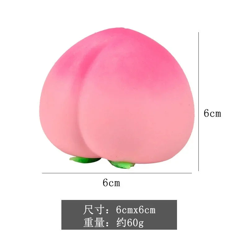 Peach Squishy Stress Ball