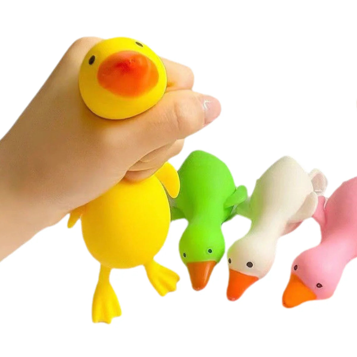 Maltose Colorful Aurora Duck Squeeze Toy