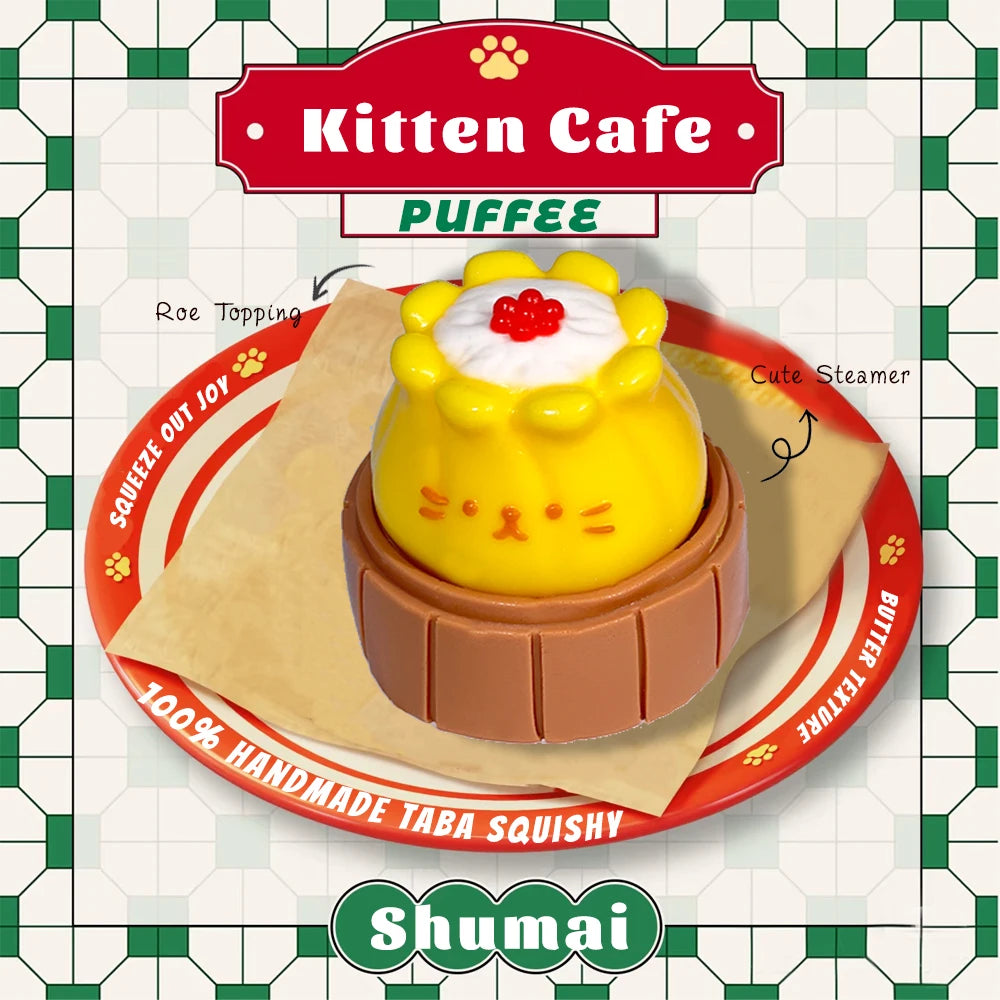 Kitten Cafe Food-grade Silicone Squishy Toy