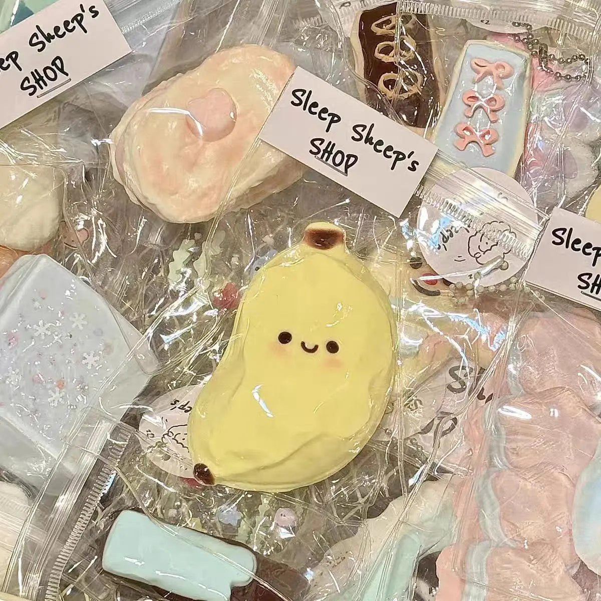 Cute Banana Squishy Toy Fake Food