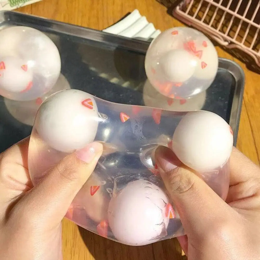 Sweet & Crunchy Zen: Tangyuan Balls Squishy Toy
