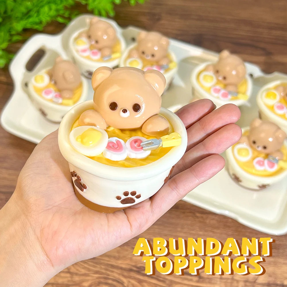 Bear Ramen Squishy Toy