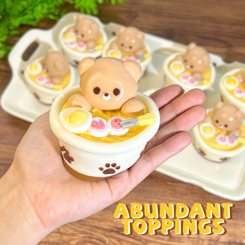 Bear Ramen Squishy Toy
