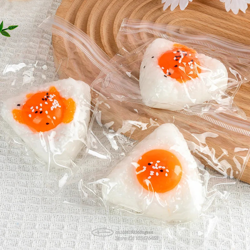 Golden Gooey Fun: Egg Yolk Squishy Fidget Toy