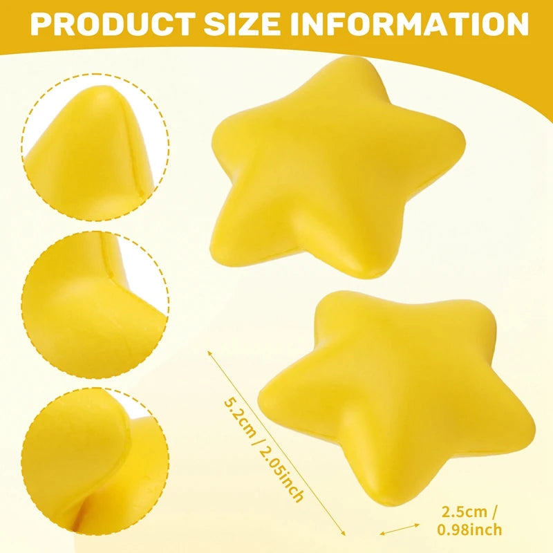 30Pcs Star Stress Ball Bulk Stress Relief Toys