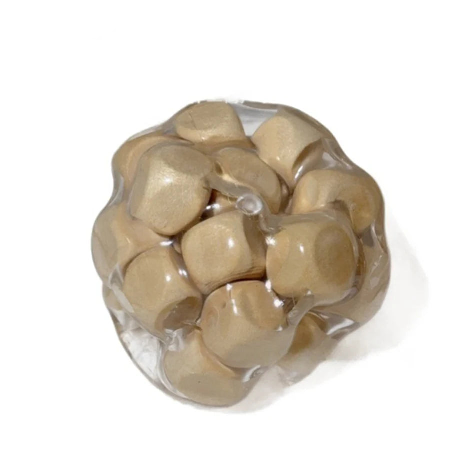 Soothe & Play: Handmade Wooden Noisy Ball Toy