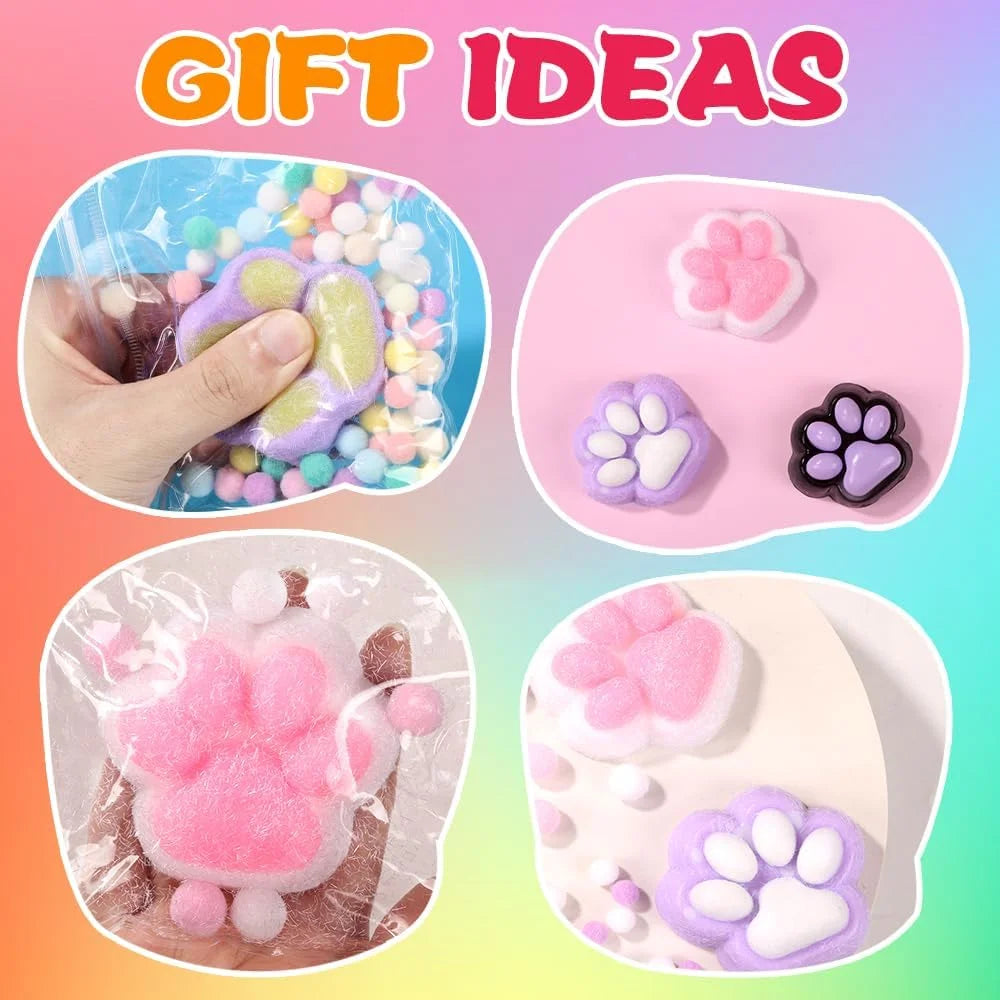 Taba Squishy Kit, DIY Squishy Making Kit 18OZ 1:1 AB Liquid Silicone with 6 Molds