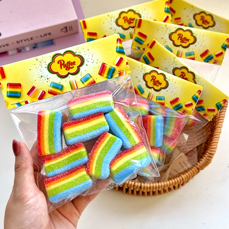 Rainbow Sour Strip Squishy Toy