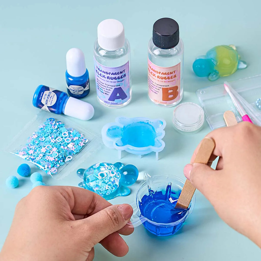 DIY Turtle Taba Squishy Toys Set