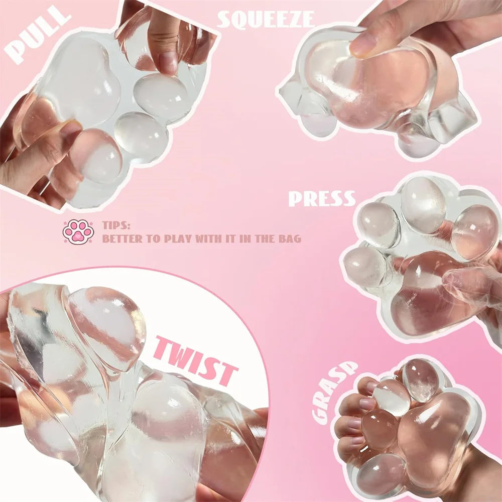 Paw-some Zen: Handmade Large Cat Paw Squishy