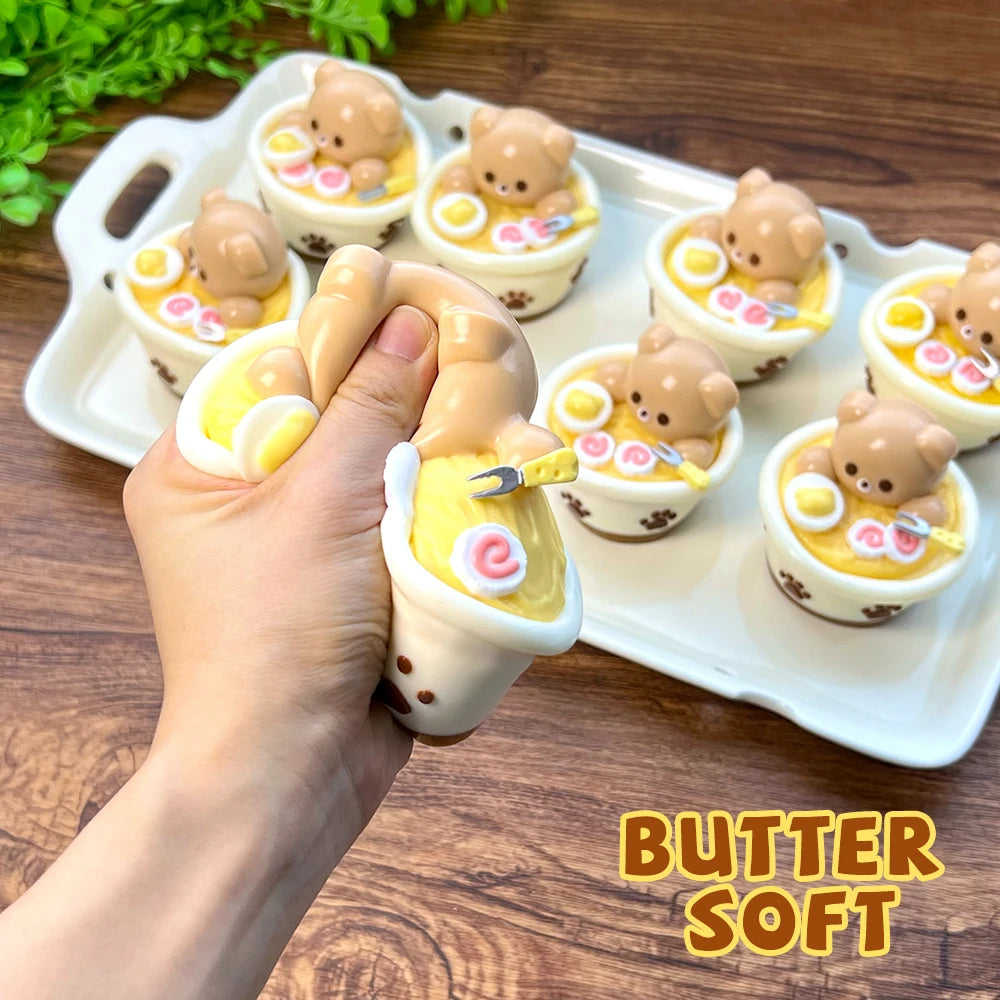 Bear Ramen Squishy Toy