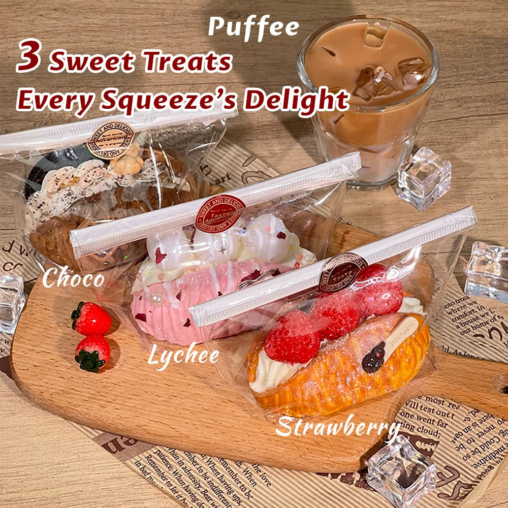 Cream Bread Toast Squishy Toy