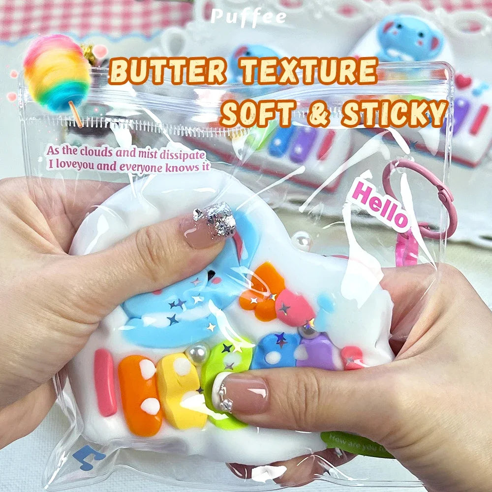 Elephant Piano Sticky Squishy Toy