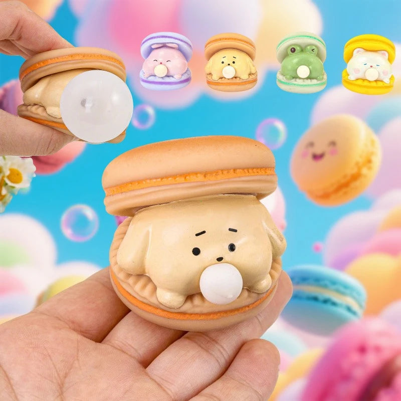 Creative Spit Bubble Burger Pinch Toy