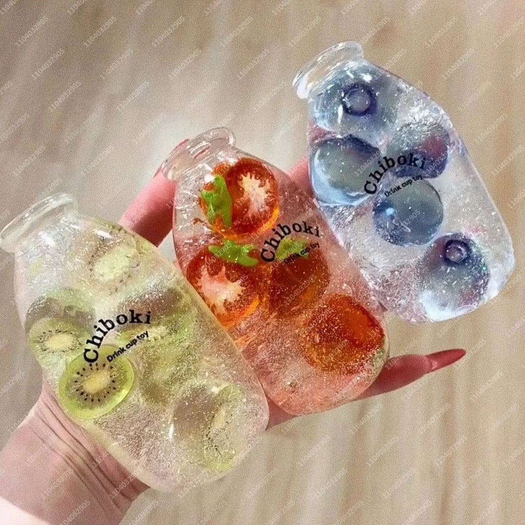 Fruit  Bottle Transparent Fidget toy