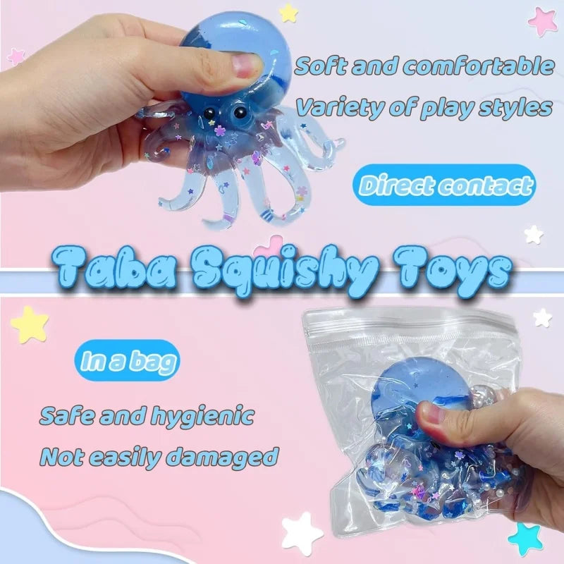 Glitter Octopus Taba Squishy