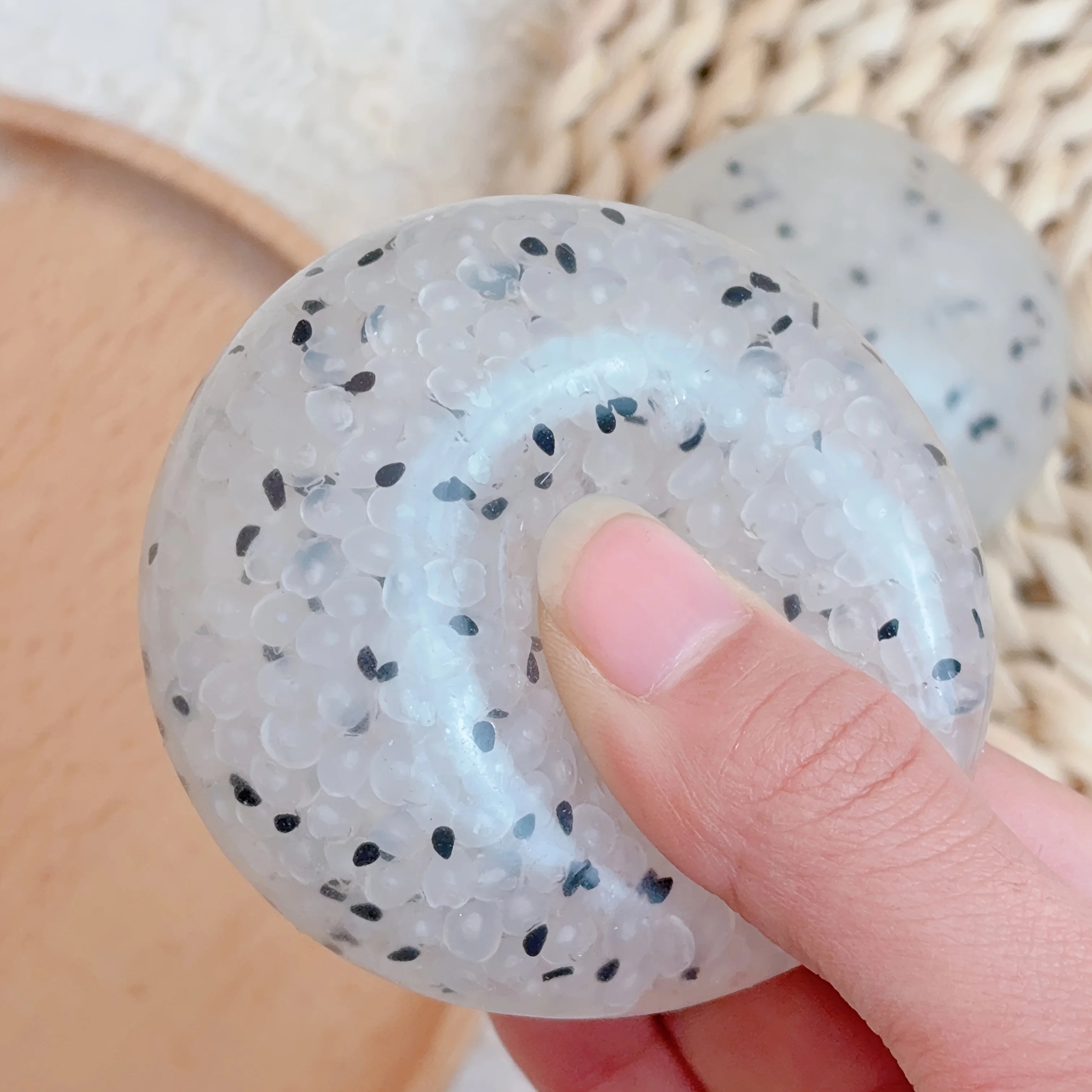 Sticky Sweet Relief: Glutinous Rice Squeeze Ball Toy