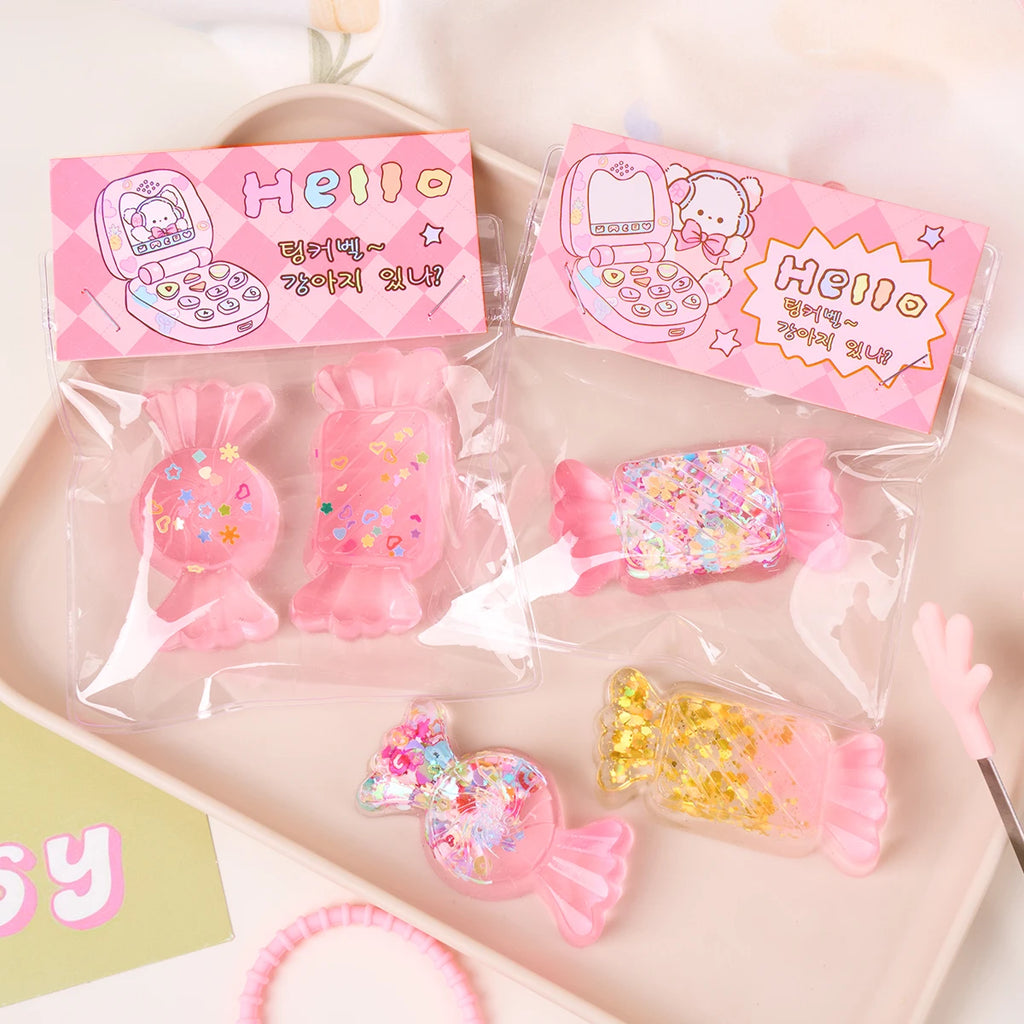 Candy Taba Squishy Kit Transparent Liquid Gel Silicone Squishy Making Tools 