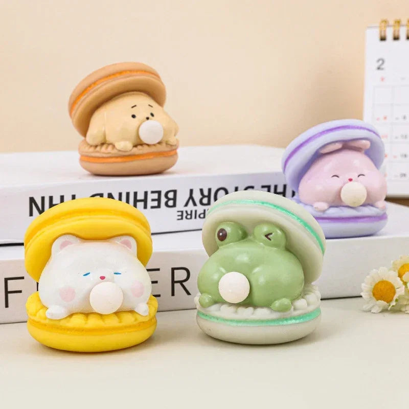 Creative Spit Bubble Burger Pinch Toy