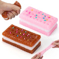Double Relief: 2-Piece Cookie Squishy Fidget Toy