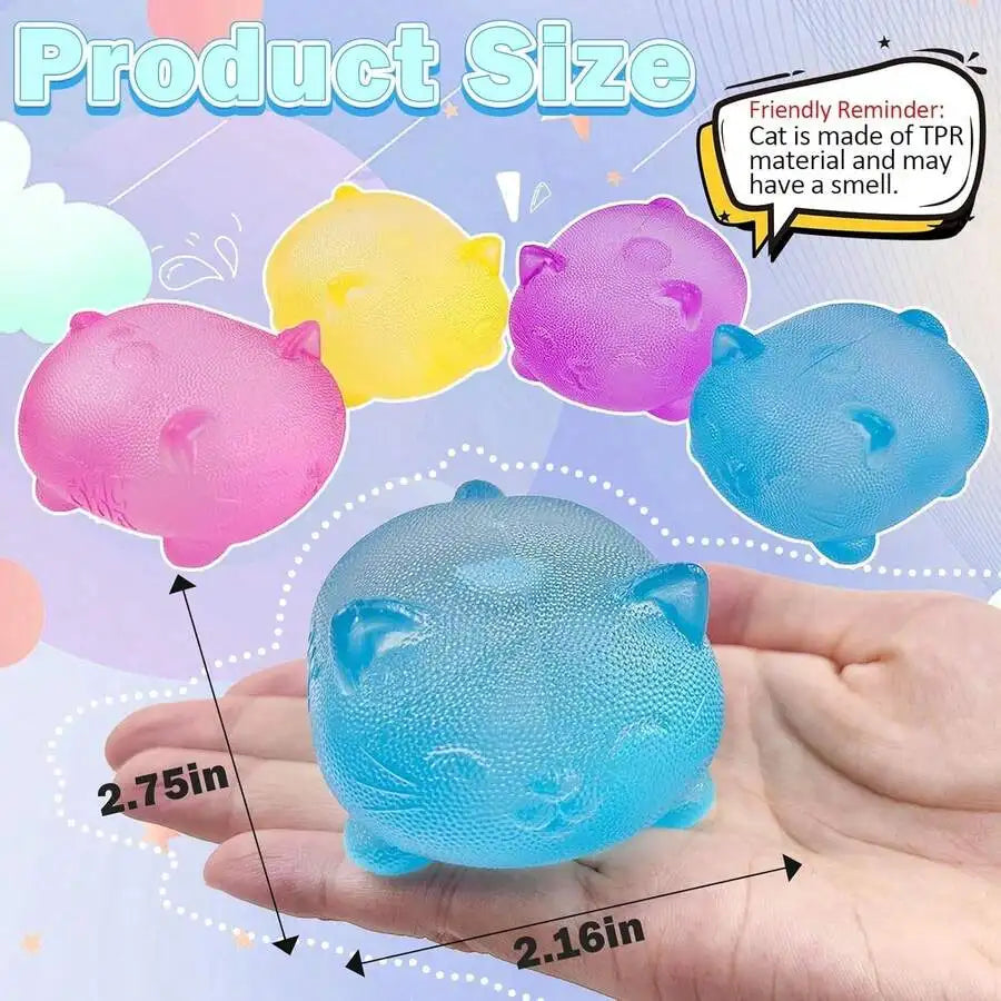 1Pack Malt Sugar Cute Cat Squishy Ball