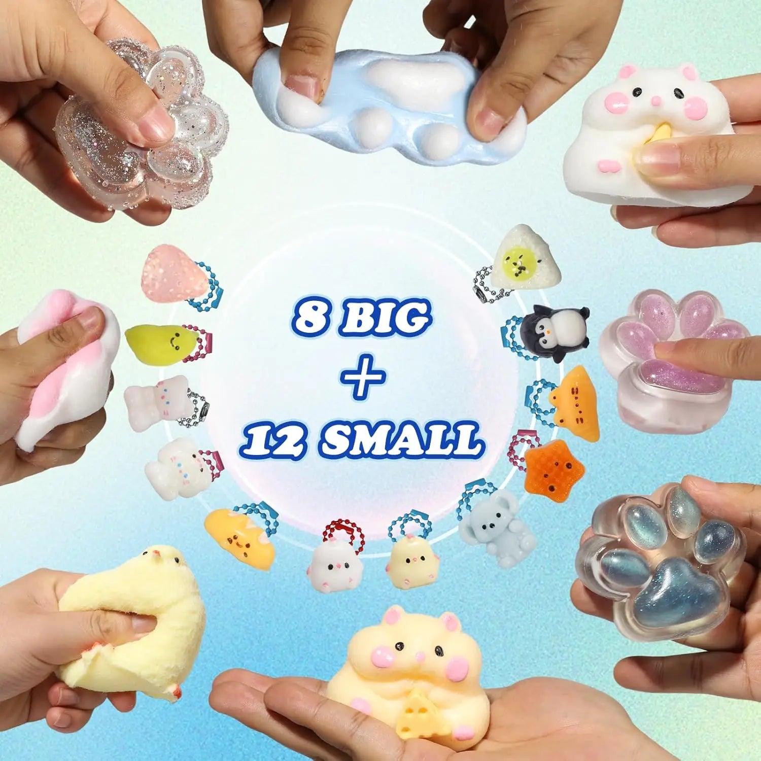 20-Piece Squishy Fidget Toy Set for Kids