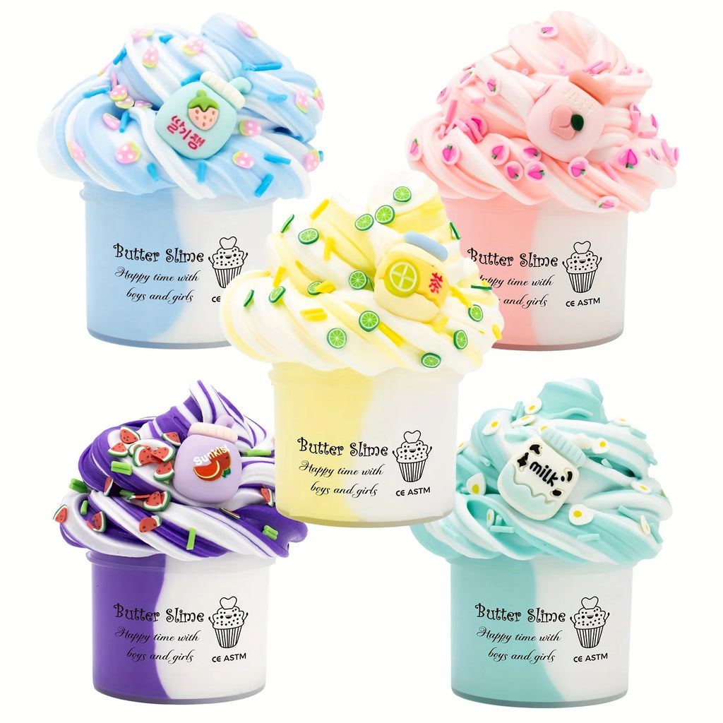 2.37oz Fluffy Two-Tone Butter Slime