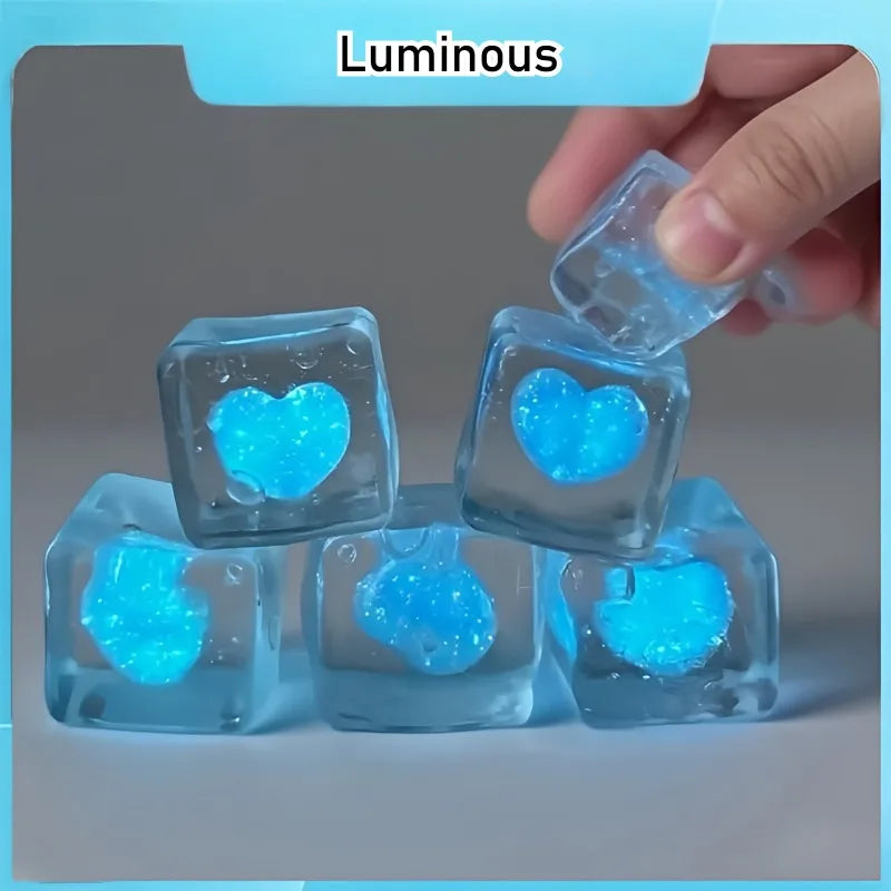 Glow Up Your Mood: Luminous Heart-Shaped Squeeze Toy