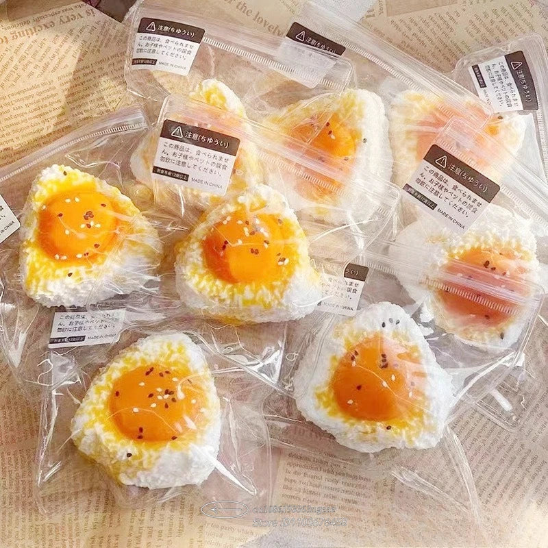 Golden Gooey Fun: Egg Yolk Squishy Fidget Toy