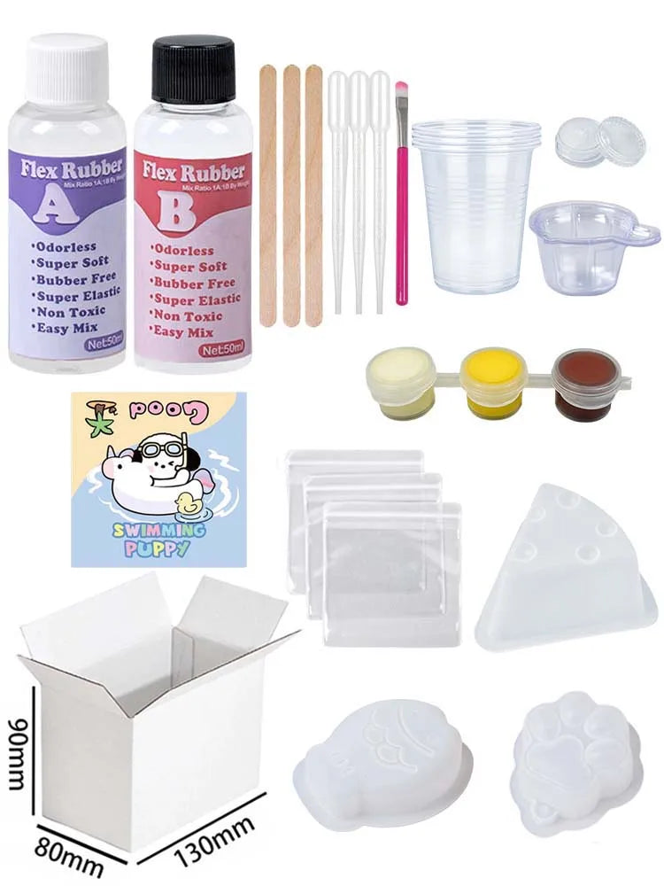 DIY Taba Squishy Kit Set Liquid Gel