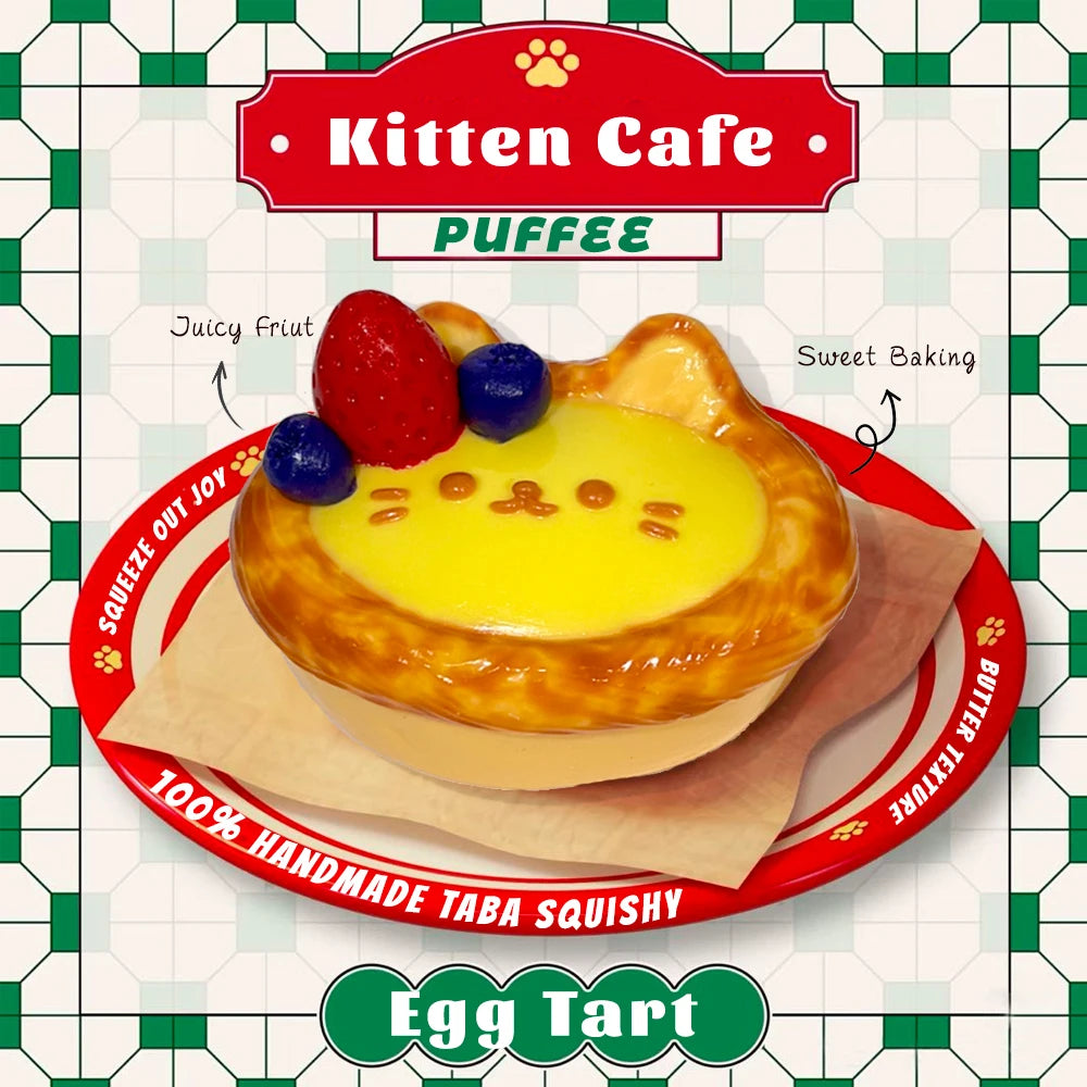 Kitten Cafe Food-grade Silicone Squishy Toy