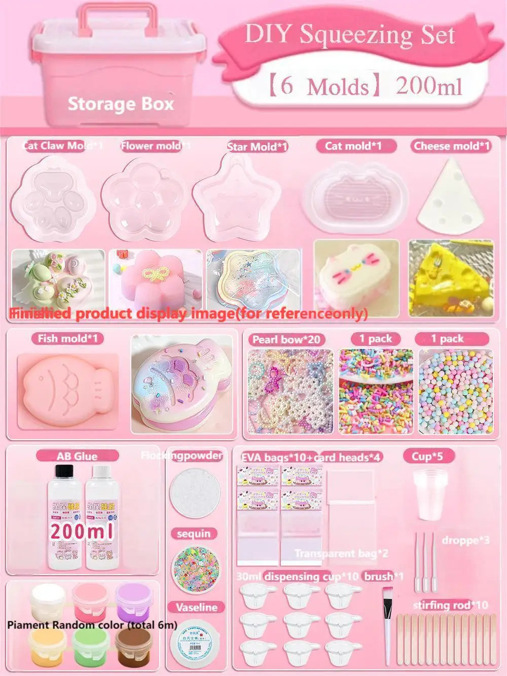 Liquid Silicone Squishy Maker Kits for Taba  Squishy