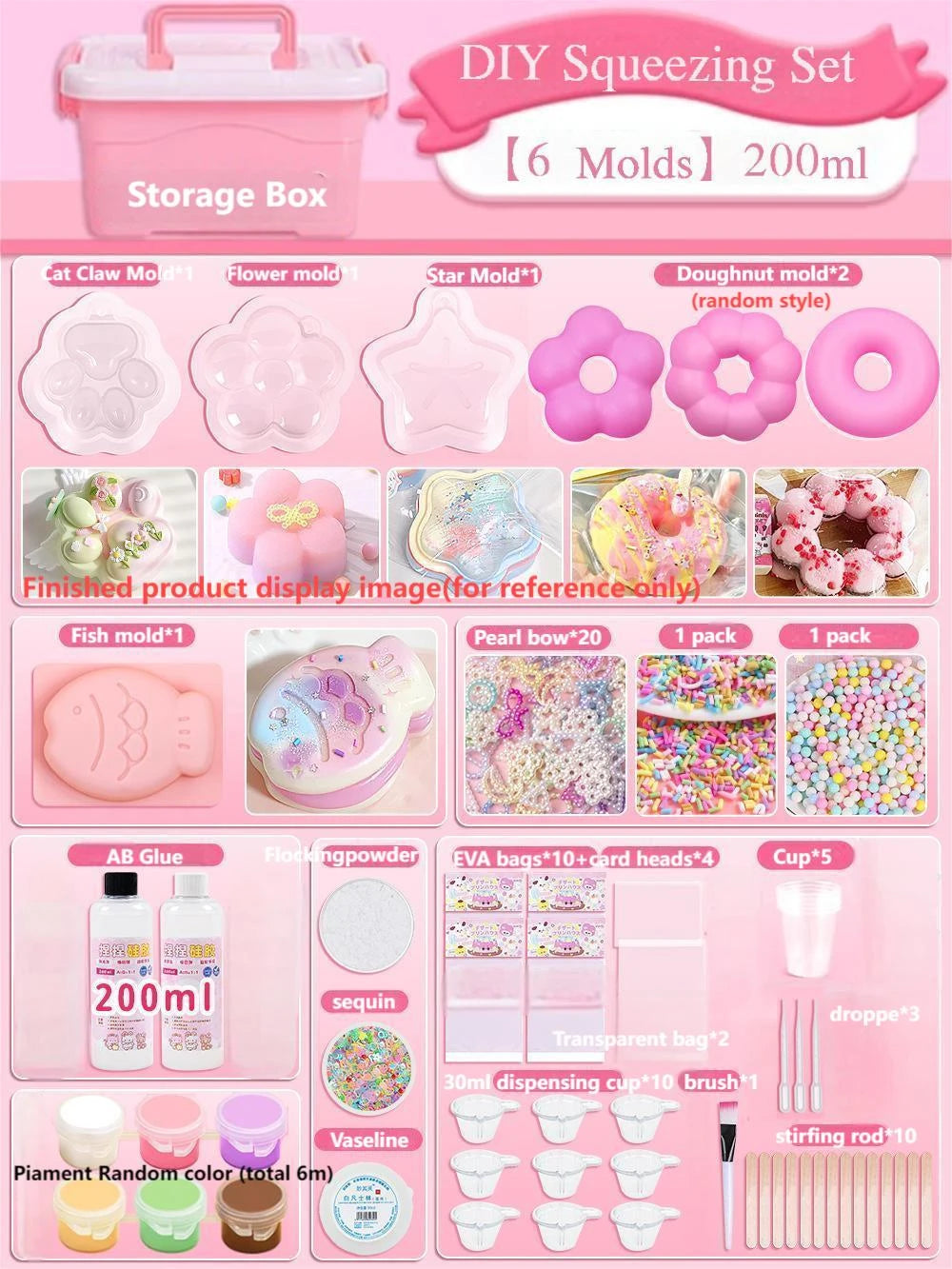 Liquid Silicone Squishy Maker Kits for Taba  Squishy