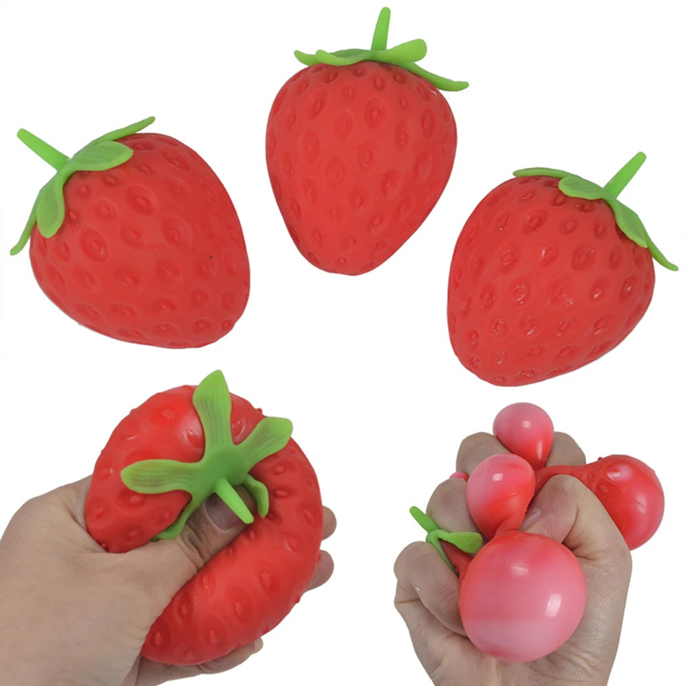 Giant Strawberry Stress Squeeze