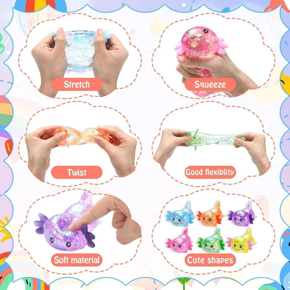 Pocket-Sized Axolotl Stress Relief Squishy