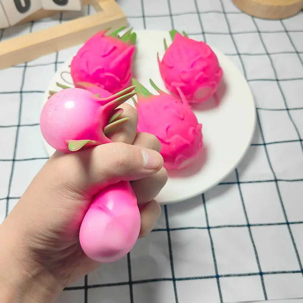 Dragon Fruit Pocket Stress Squishy Toy
