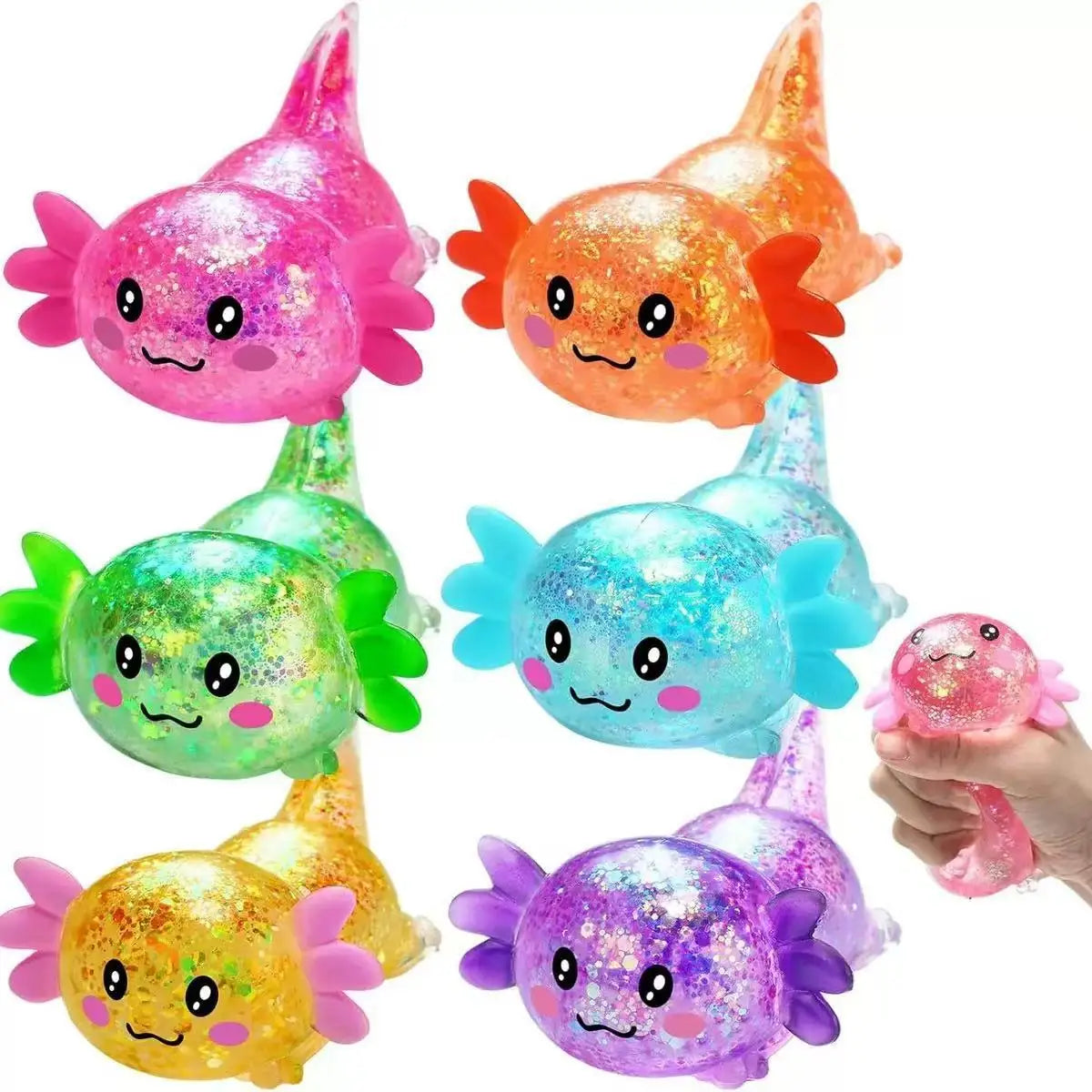 Pocket-Sized Axolotl Stress Relief Squishy