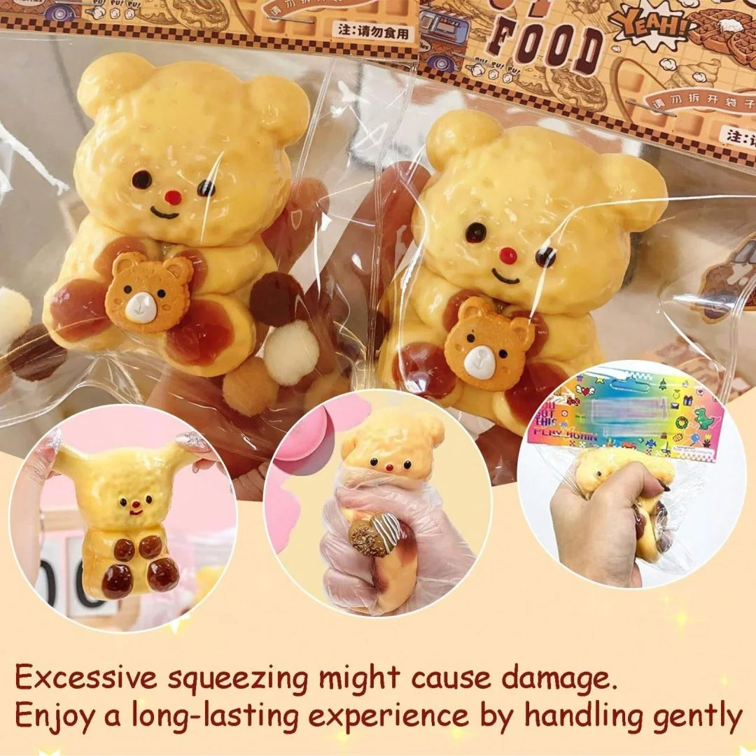 Yellow Butter Bear Squishy Stress Buddy
