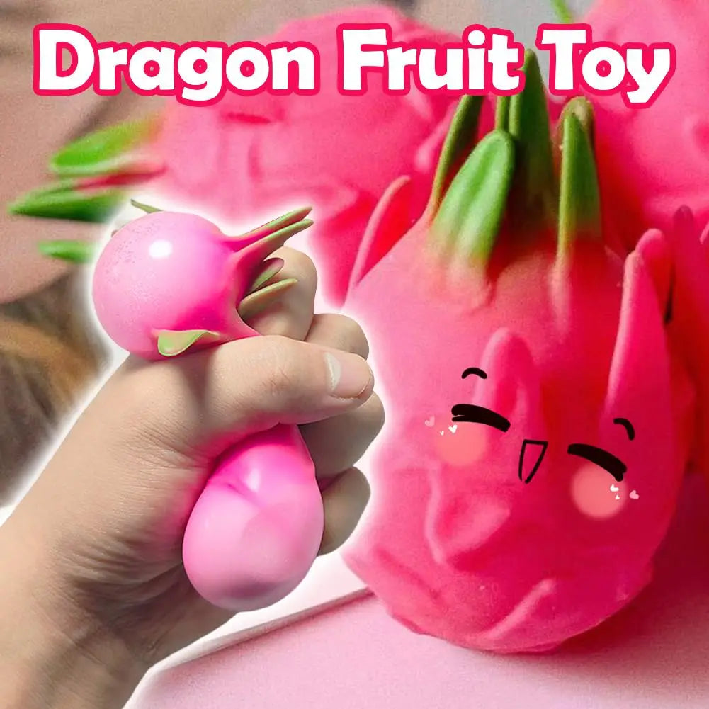 Dragon Fruit Pocket Stress Squishy Toy